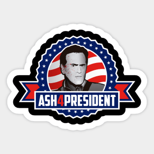 Ash 4 President Sticker